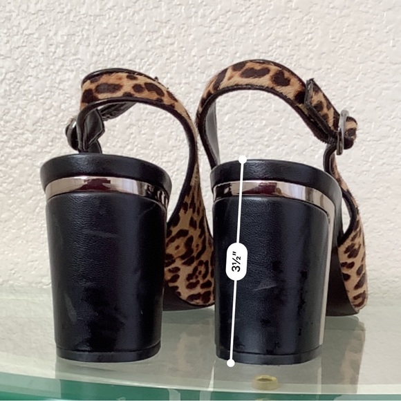 Alfani Step N Flex, Leopard Slingback Open Toe Heels. Size: 9.5 - Picture 8 of 8